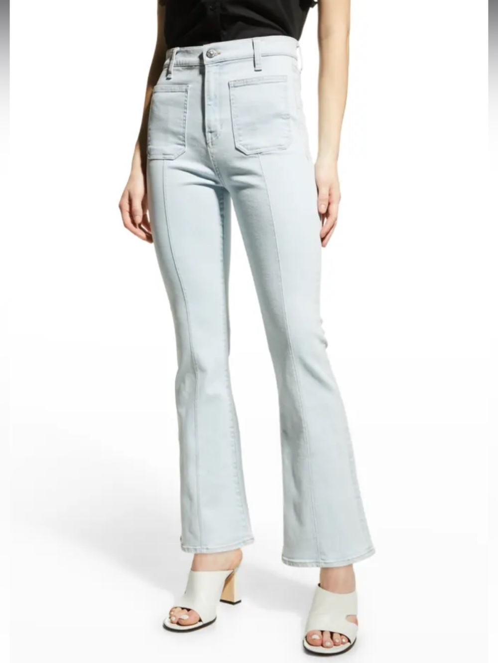 VERONICA BEARD Carson Ankle Flare High Rise Jeans